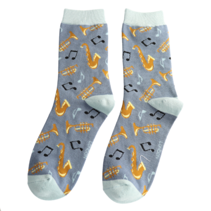 Bamboo Socks For Women - Brass Band