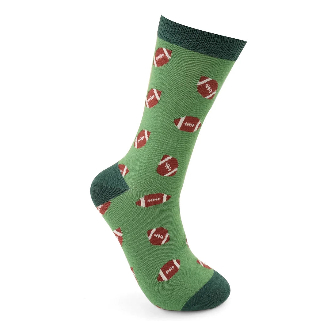 Bamboo Socks For Men - Rugby Balls