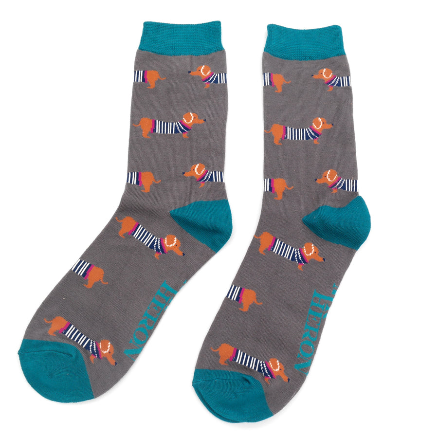 Bamboo Socks For Men - Dachshunds