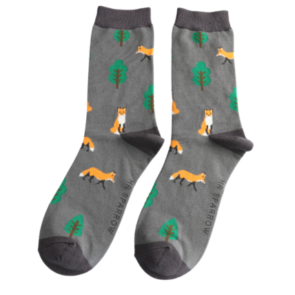 Bamboo Socks For Men - Fox in the Woods