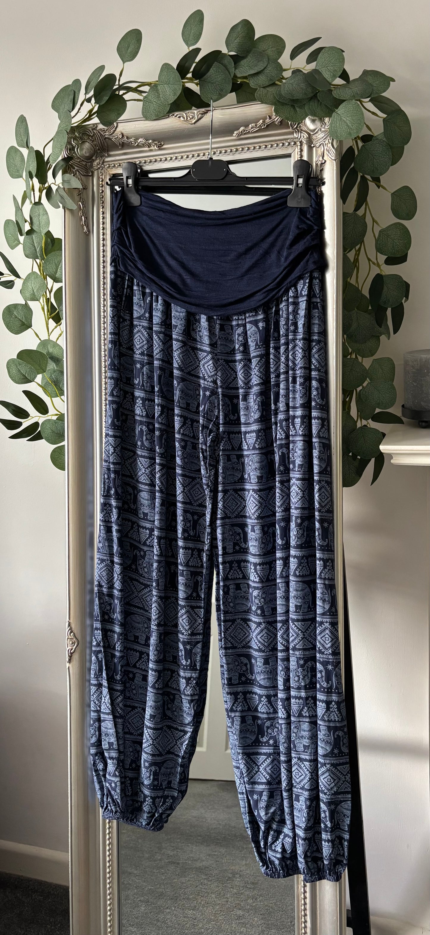 Elephant Print Harem Trousers