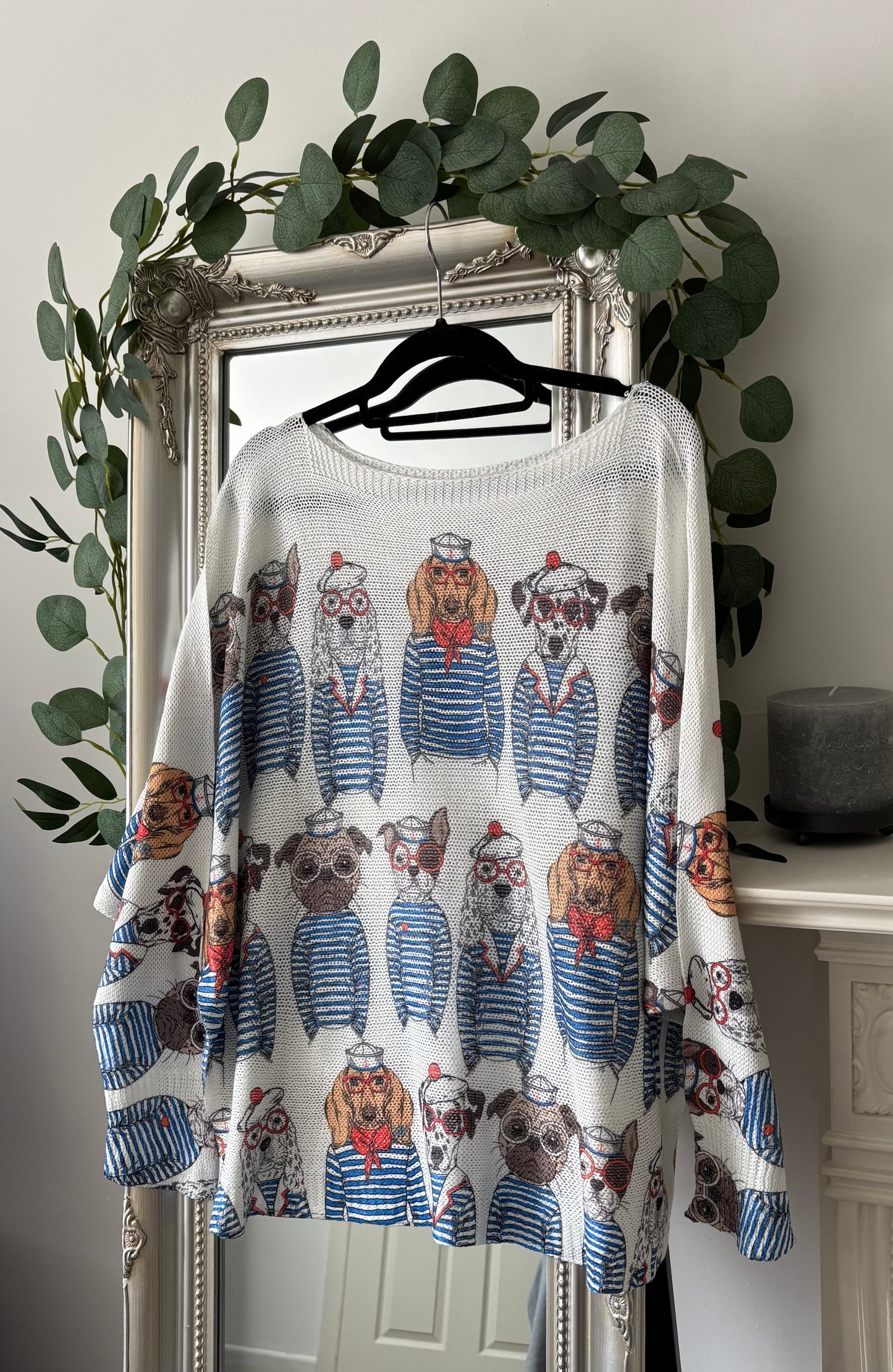Lightweight Long Sleeve Stripe Dog Jumper