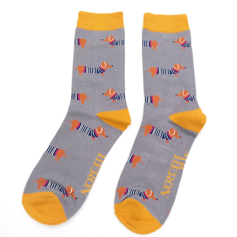 Bamboo Socks For Men - Dachshunds