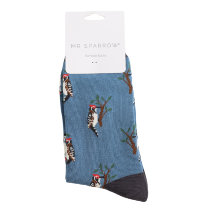 Bamboo Socks For Men - Woodpecker