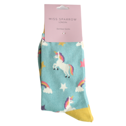 Bamboo Socks For Women - Unicorns
