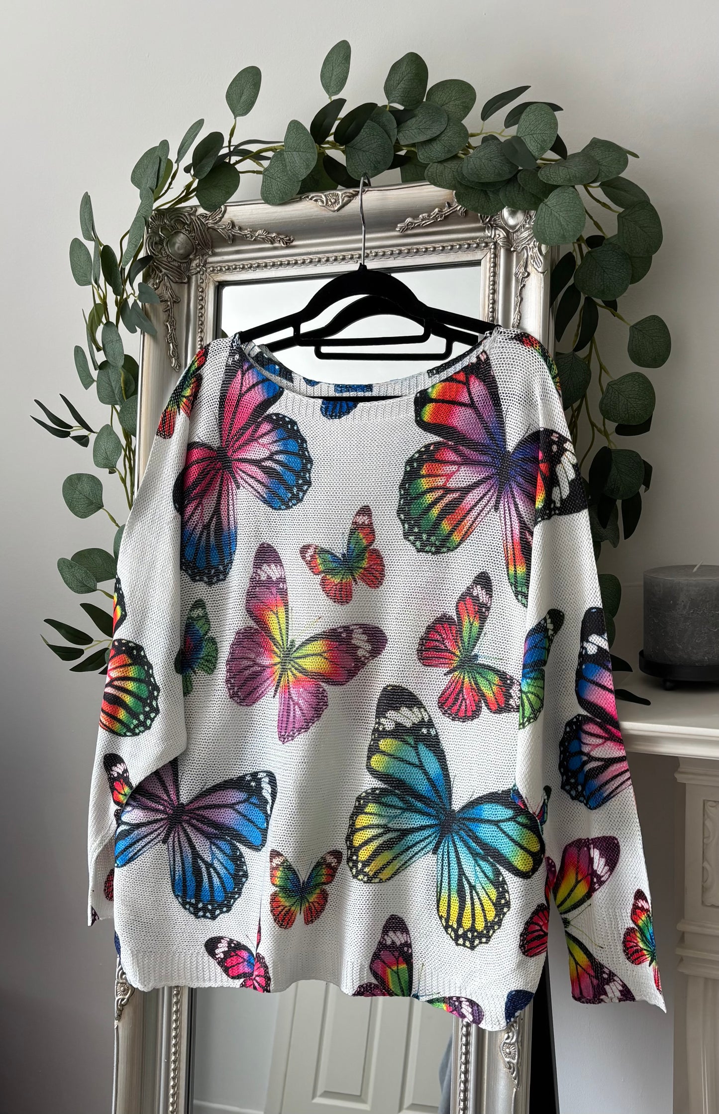 Lightweight Long Sleeve Butterflies Jumper
