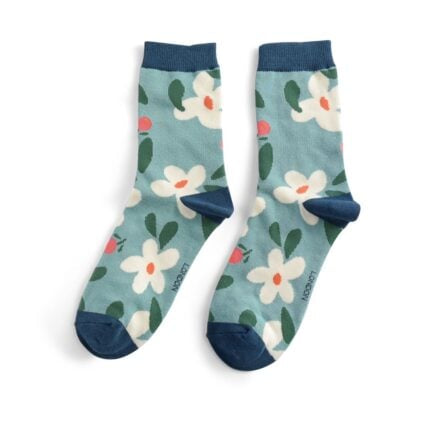 Bamboo Socks For Women - Falling Daisies