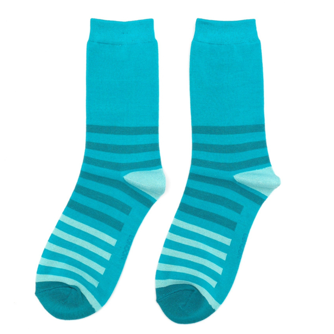 Bamboo Socks For Women - Tonal Stripes