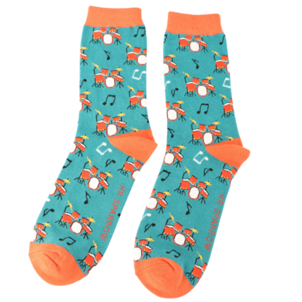 Bamboo Socks For Men - Drums