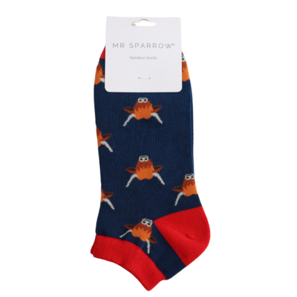 Bamboo Trainer Socks For Men - Highland Cows