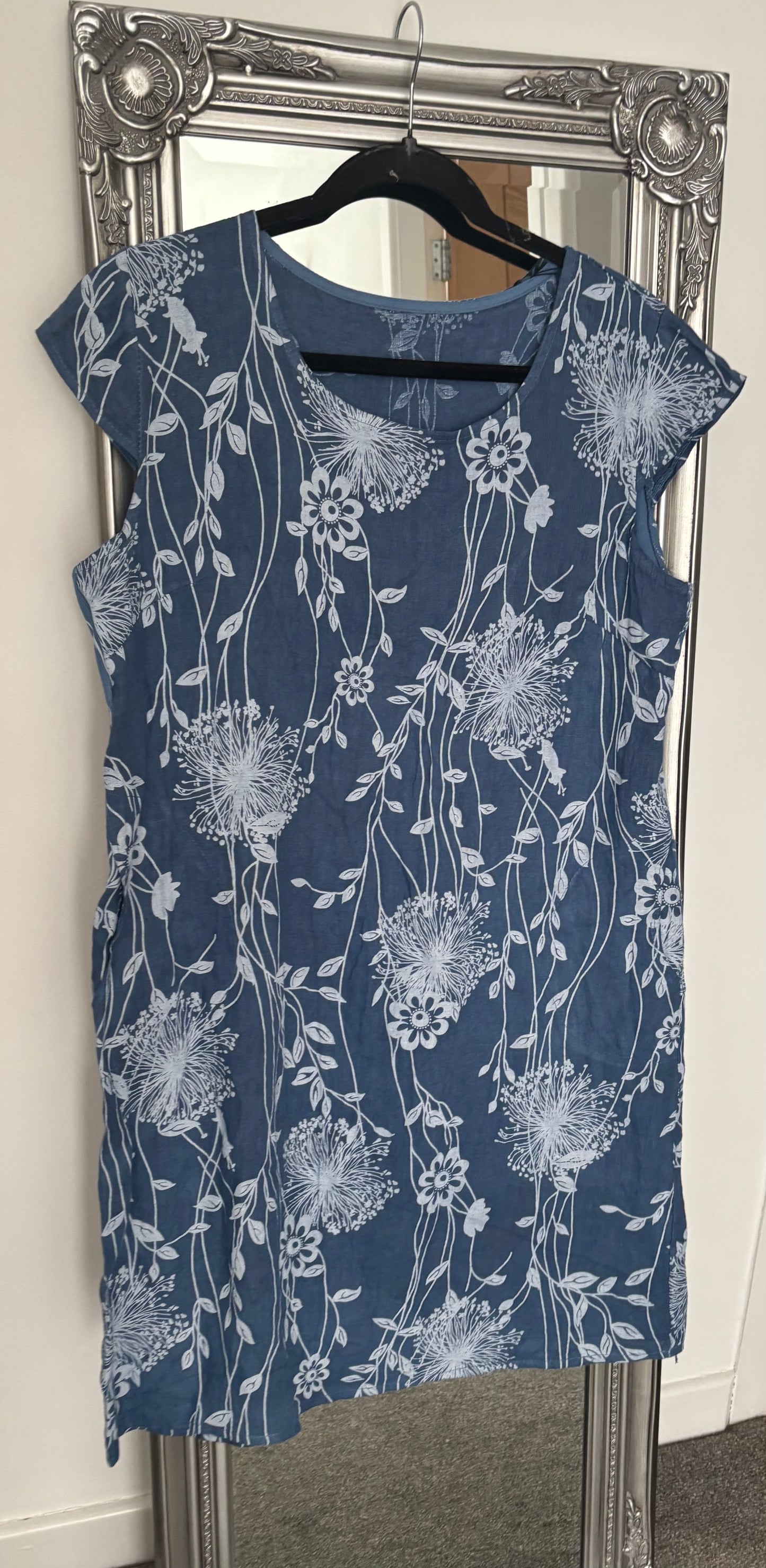 Linen Dress - Dandelion Print