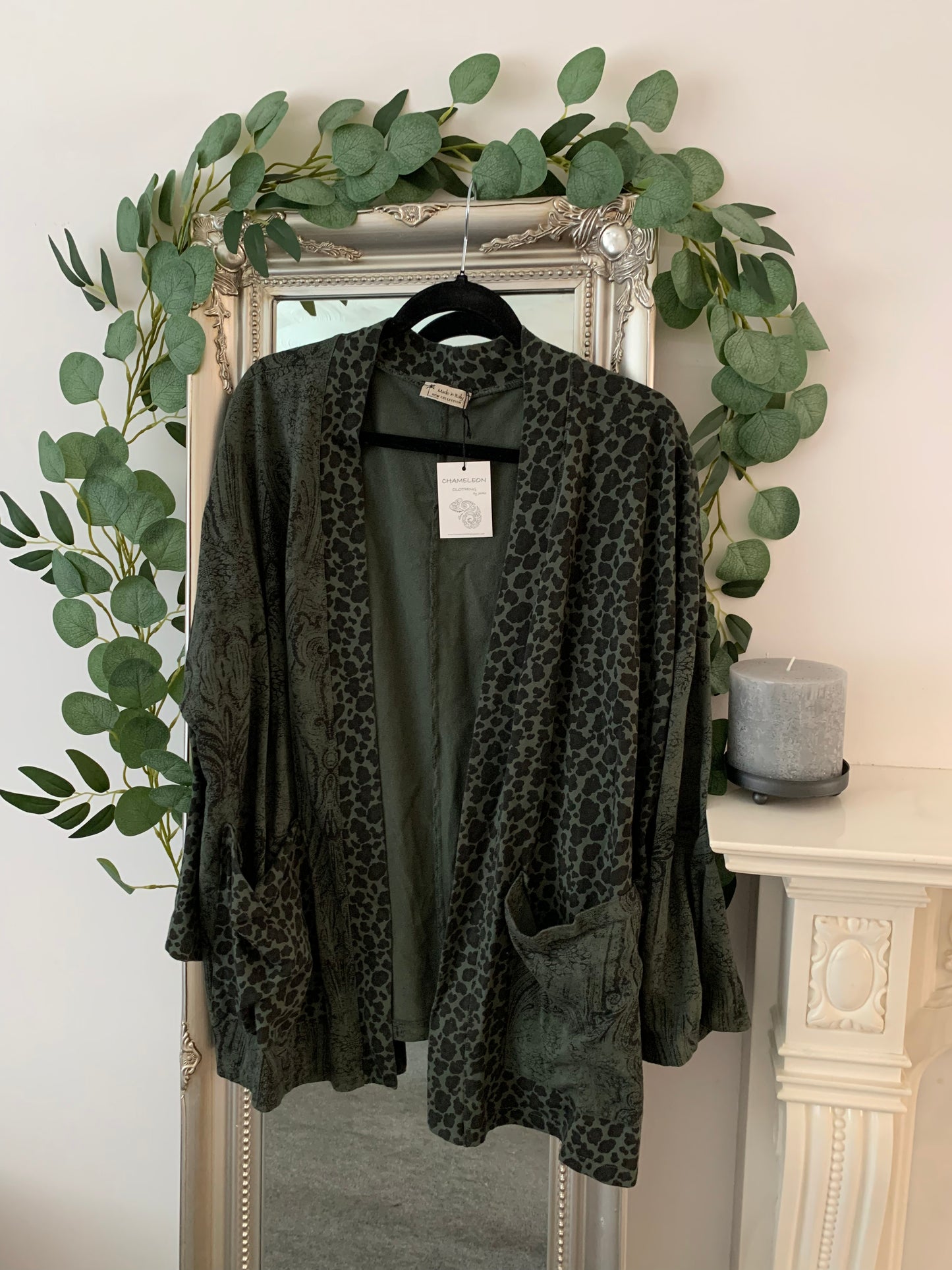 Animal/Paisley Print Edge to Edge Jacket