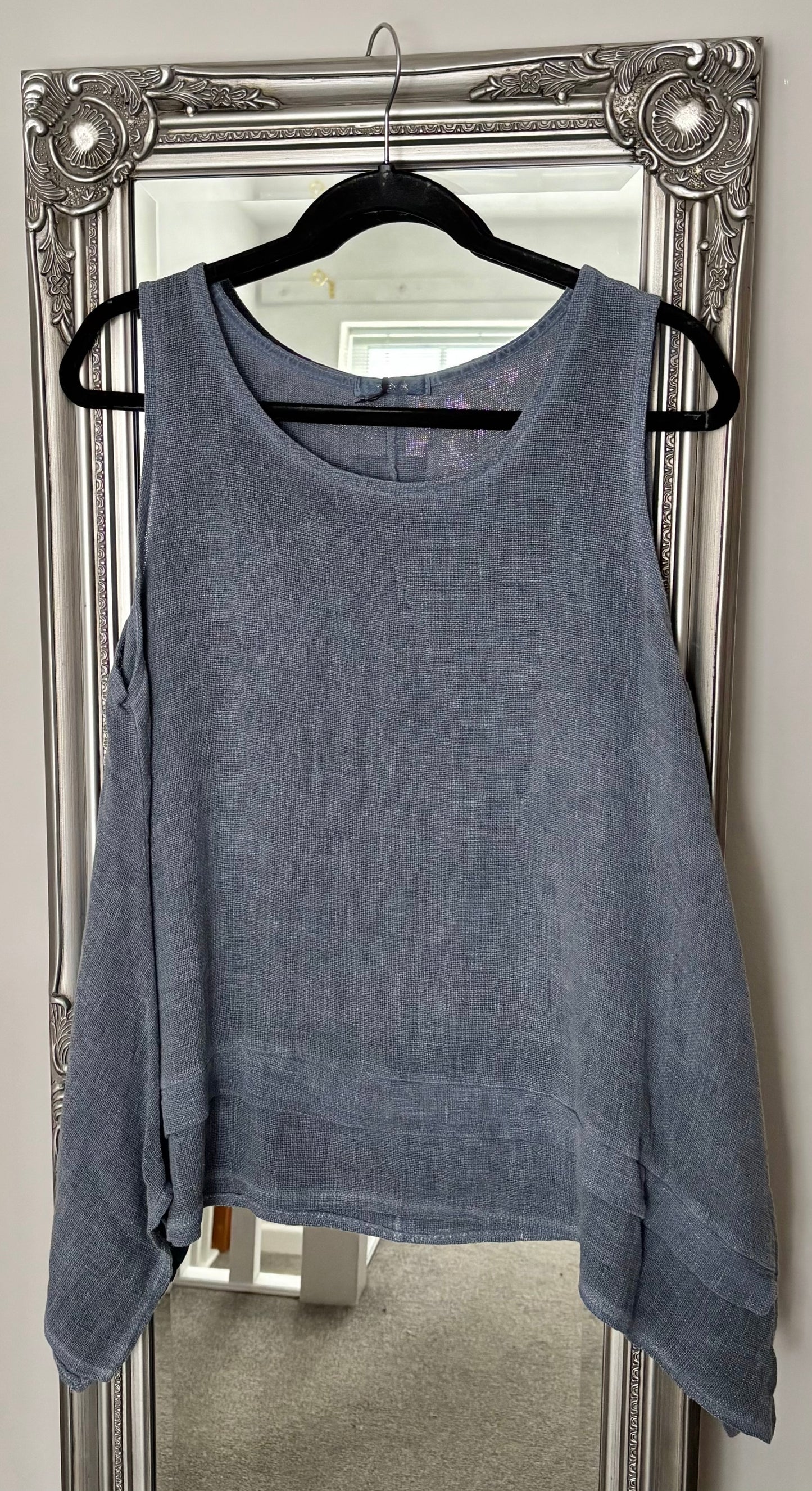 Sleeveless Cotton/Linen Tunic