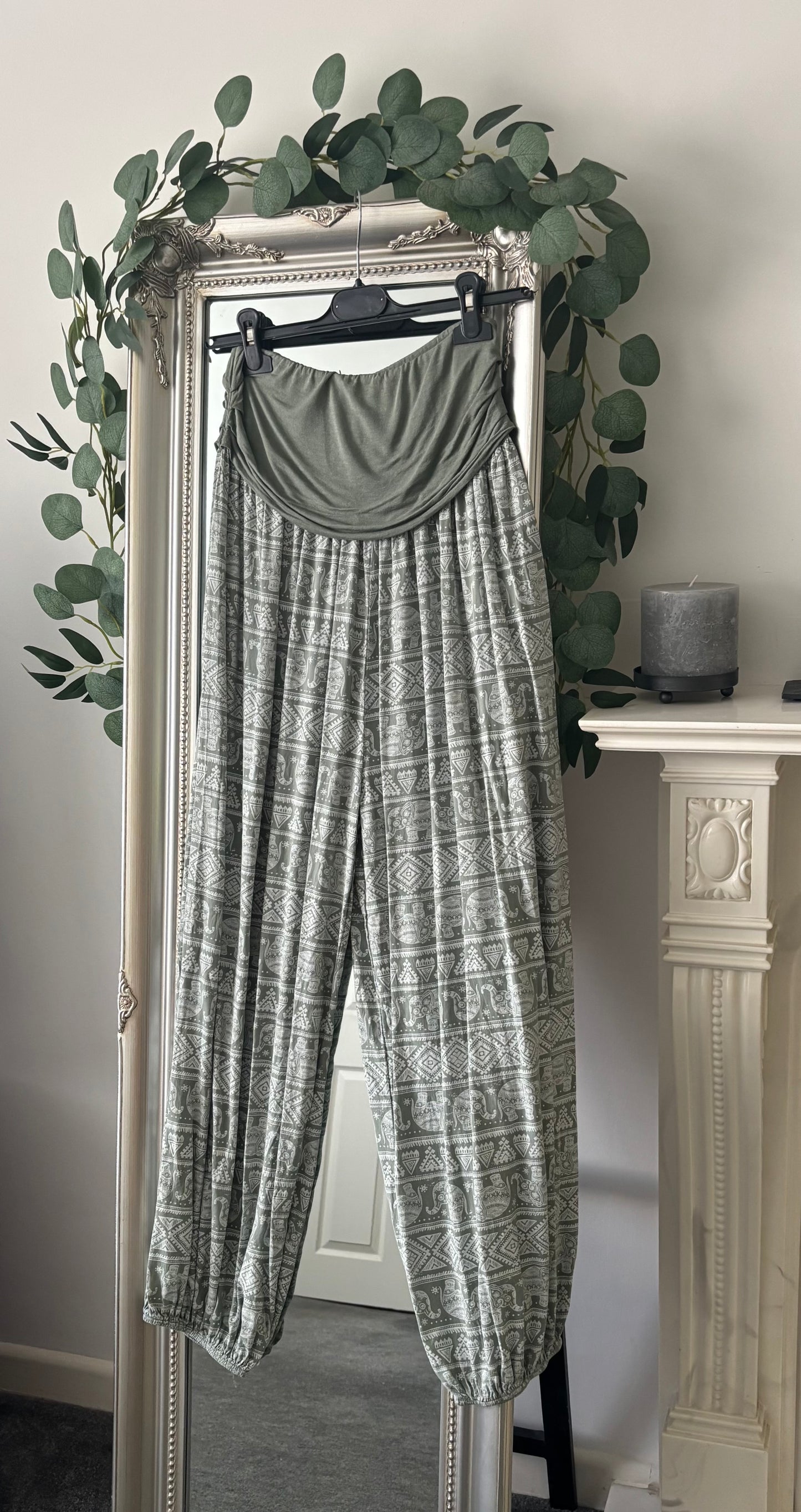 Elephant Print Harem Trousers