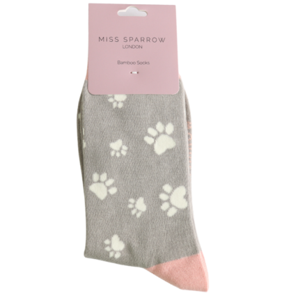 Bamboo Socks For Women - Paw Prints