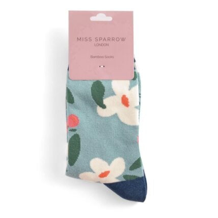 Bamboo Socks For Women - Falling Daisies