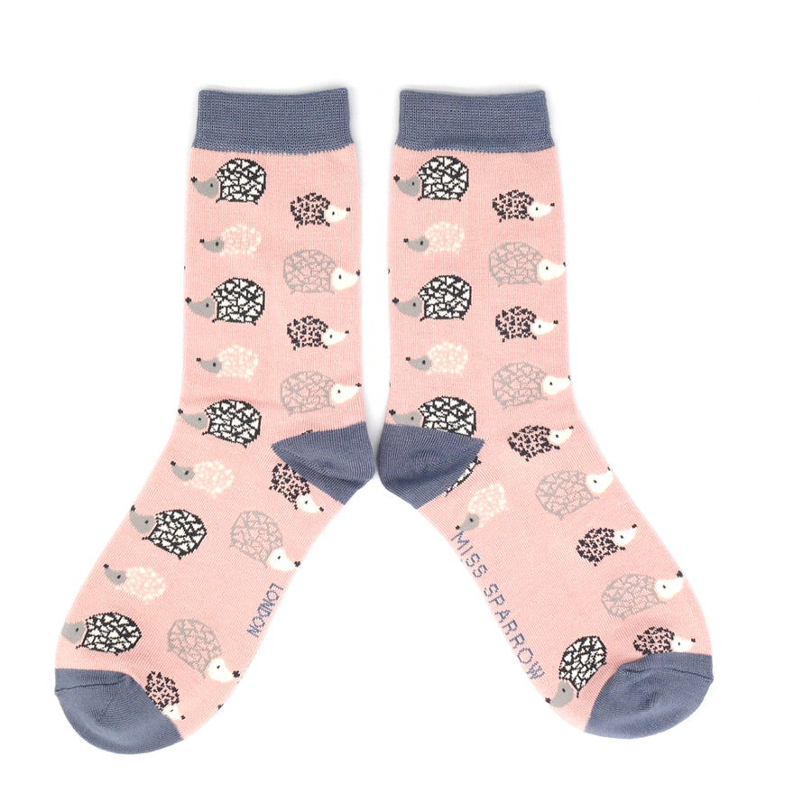 Bamboo Socks For Women - Hedgehogs