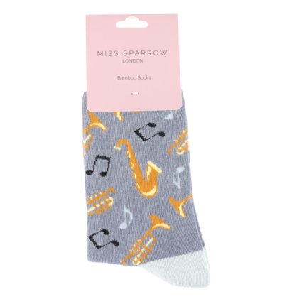 Bamboo Socks For Women - Brass Band