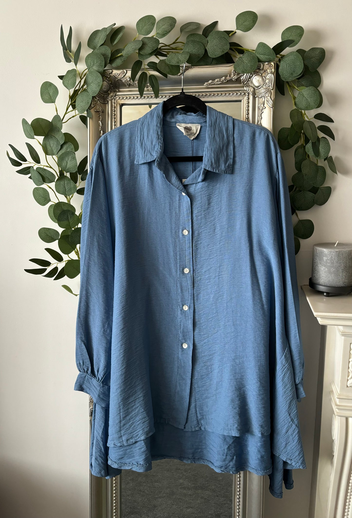 Plus Size Plain Shirt/Jacket