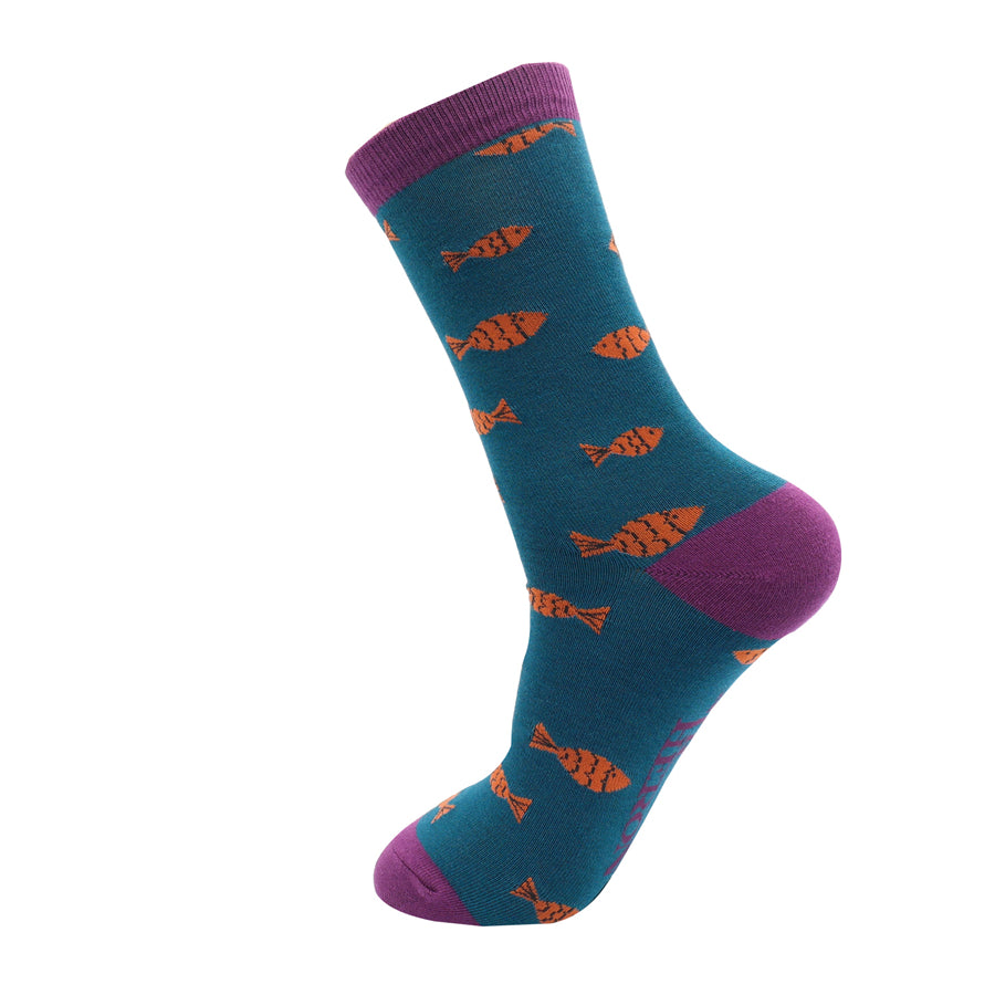 Bamboo Socks For Men - Fish