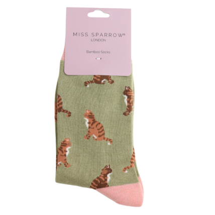 Bamboo Socks For Women - Tabby Cats