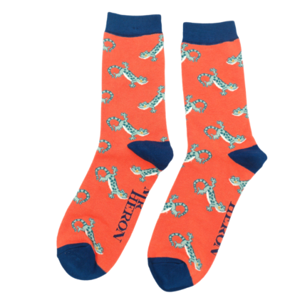 Bamboo Socks For Men - Lizards