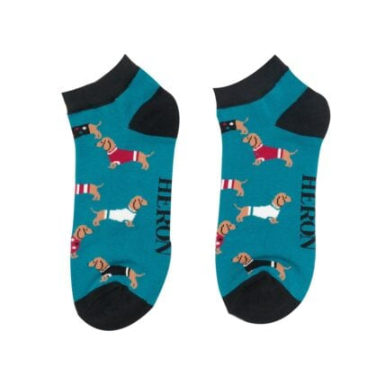 Bamboo Trainer Socks For Men - Pups In Coats