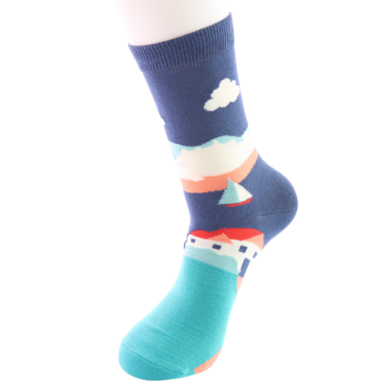 Bamboo Socks For Men - Seascape
