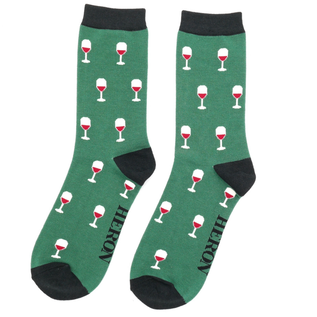 Bamboo Socks For Men - Red Wine