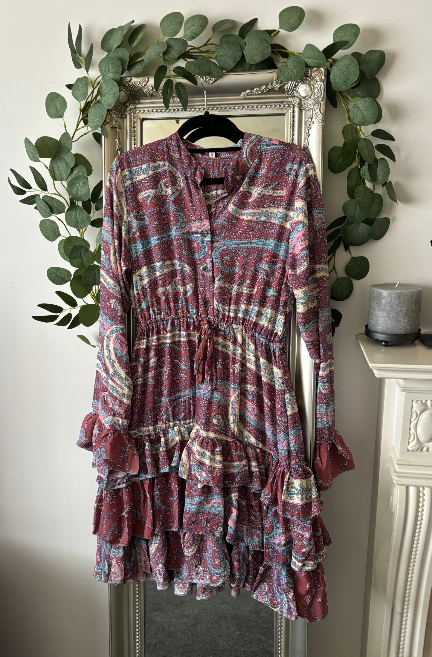 Silk Tiered Dress