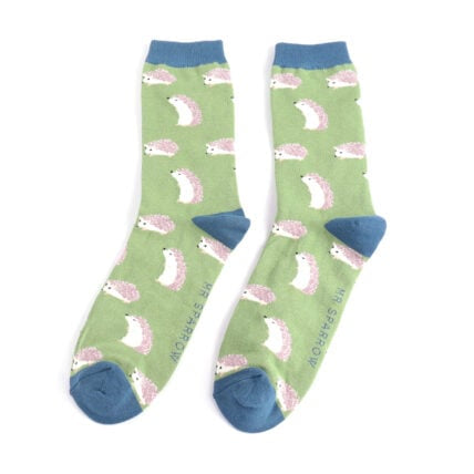 Bamboo Socks For Men - Cute Hedgehogs