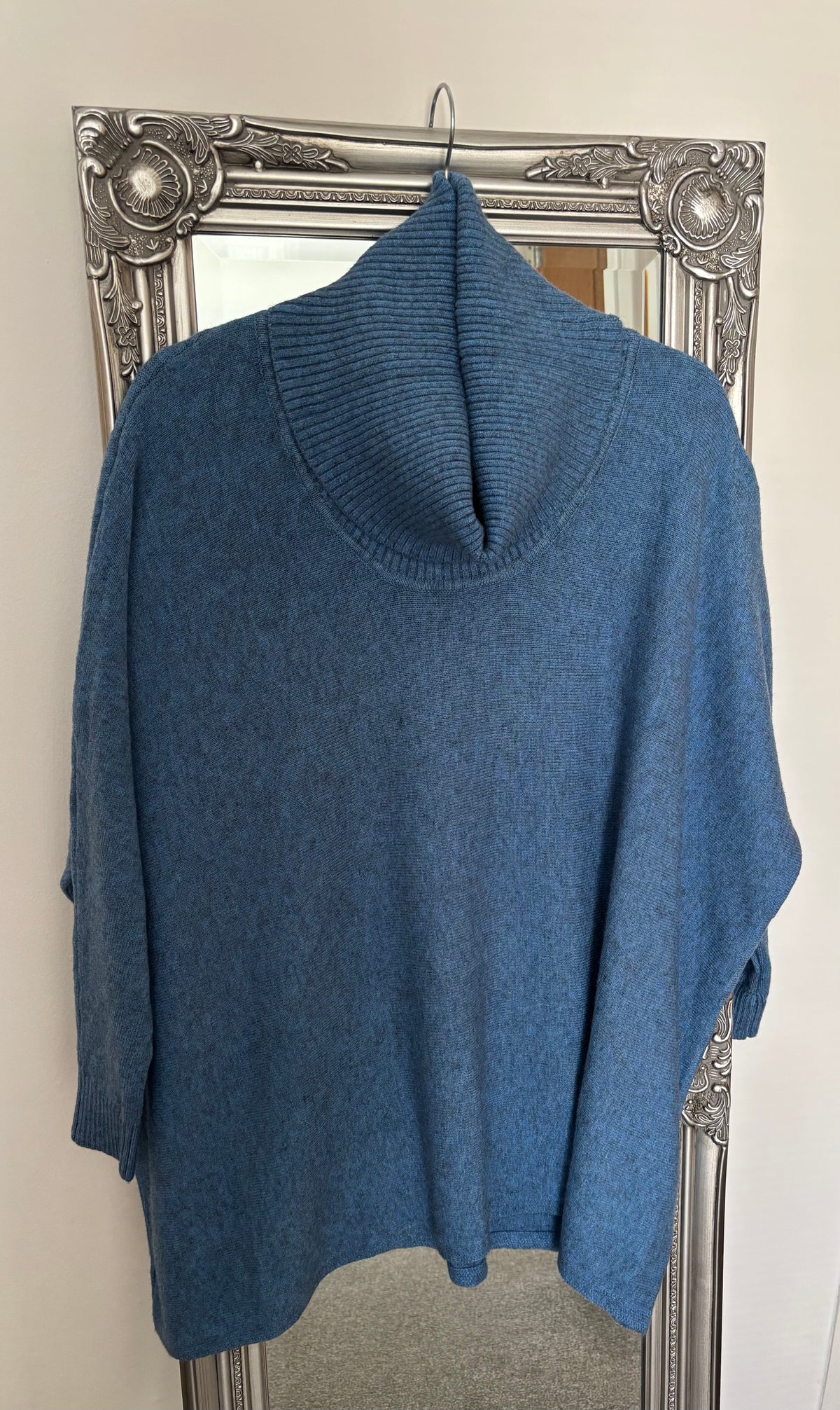 Plus Size Cowl Neck Knitted Tunic