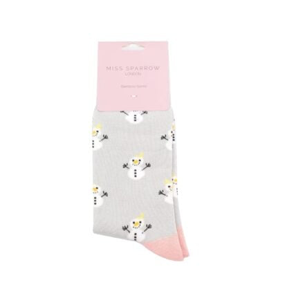 Christmas Bamboo Socks For Women - Little Snowmen