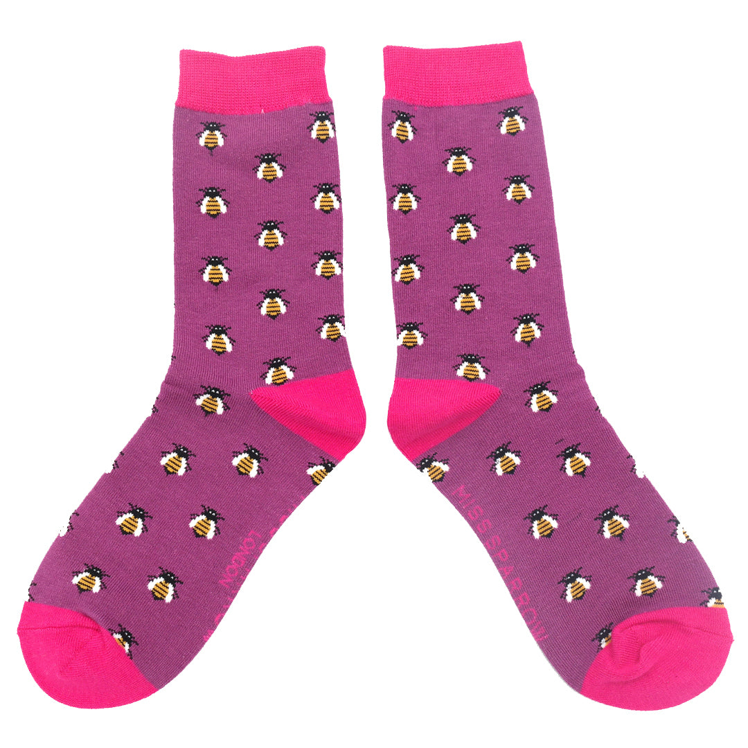 Bamboo Socks For Women - Honey Bees