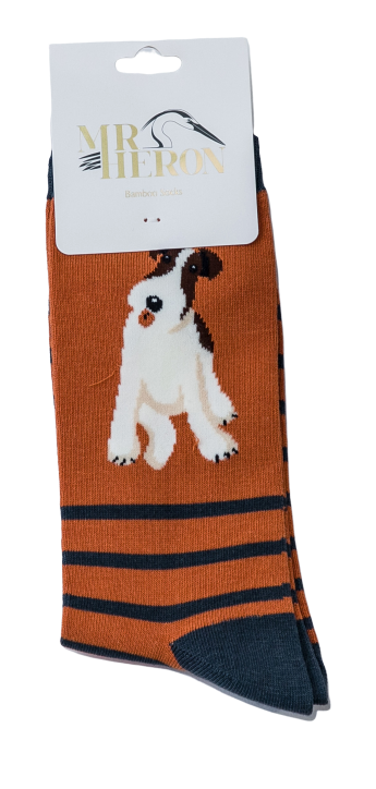 Bamboo Socks For Men - Fox Terrier