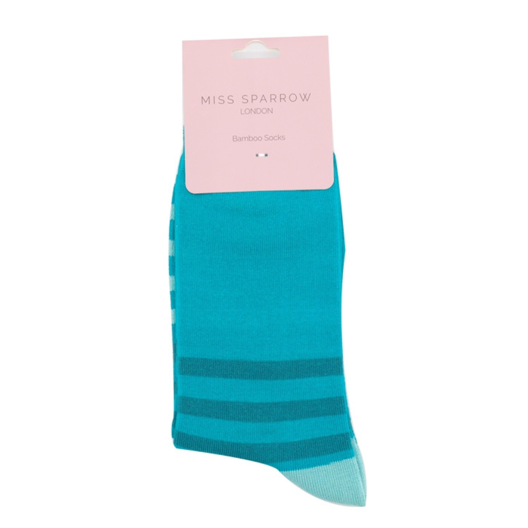 Bamboo Socks For Women - Tonal Stripes