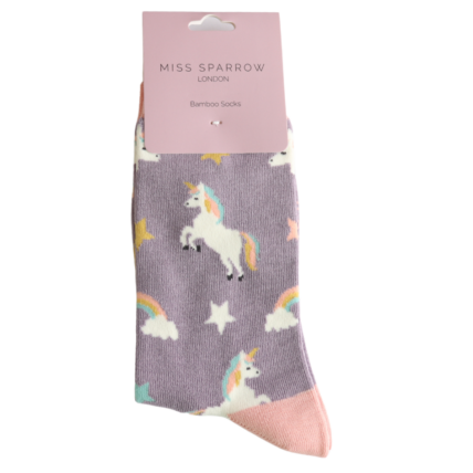Bamboo Socks For Women - Unicorns