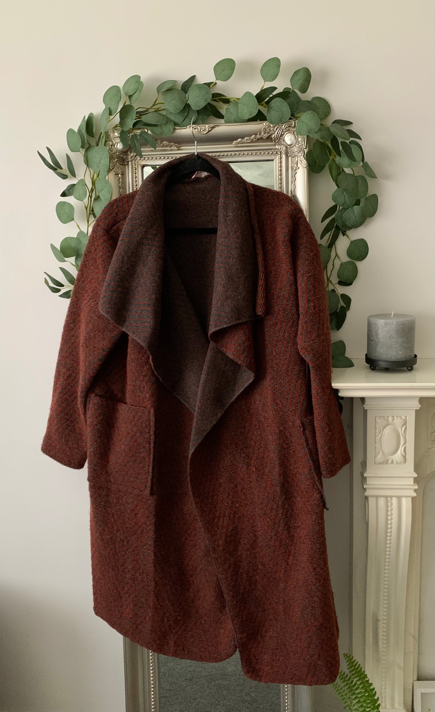 Wool Mix Edge to Edge Coat