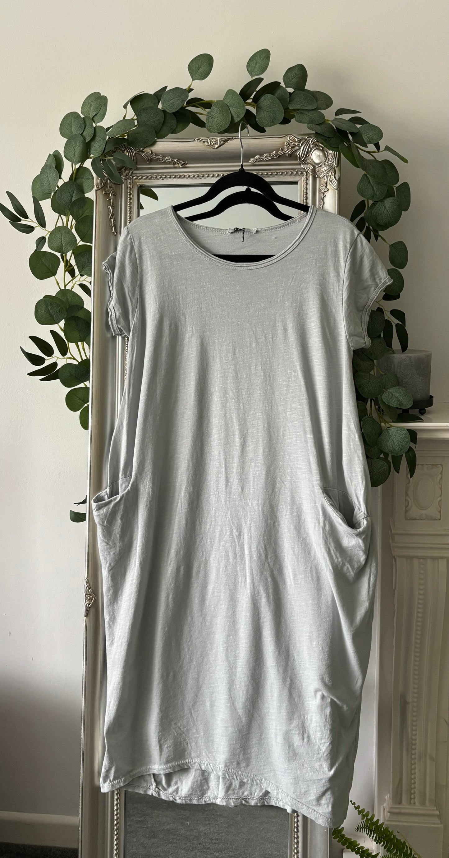 Plain Cotton Jersey Dress