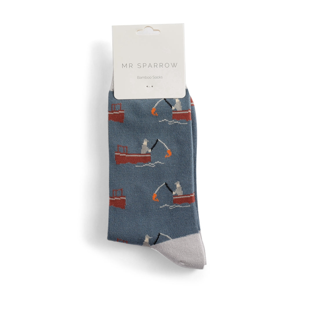 Bamboo Socks For Men - Gone Fishing