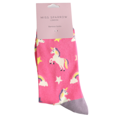 Bamboo Socks For Women - Unicorns