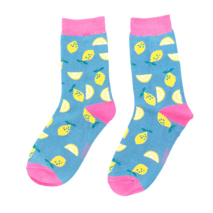 Bamboo Socks For Women - Lemons