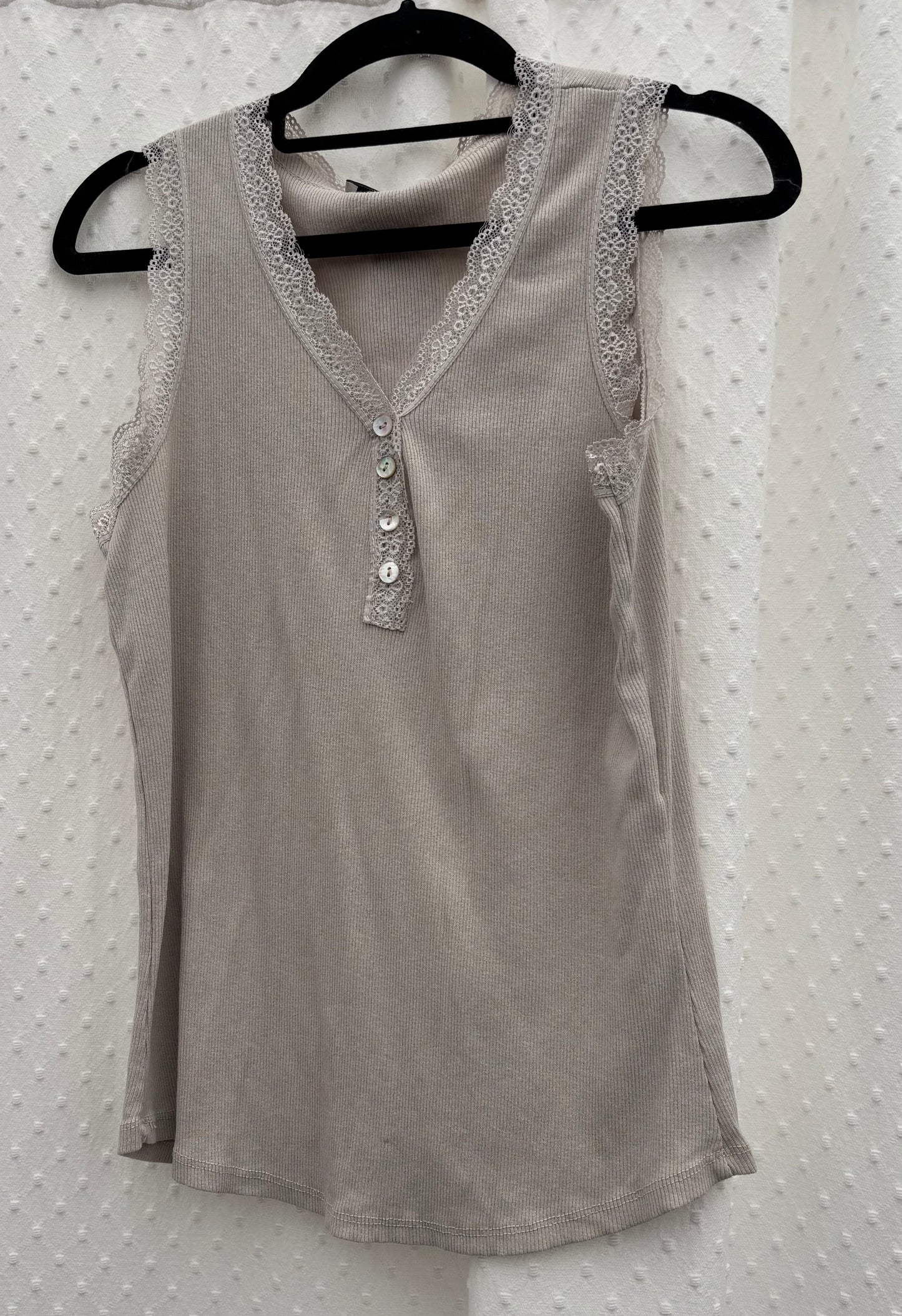 Lace Trim Vest