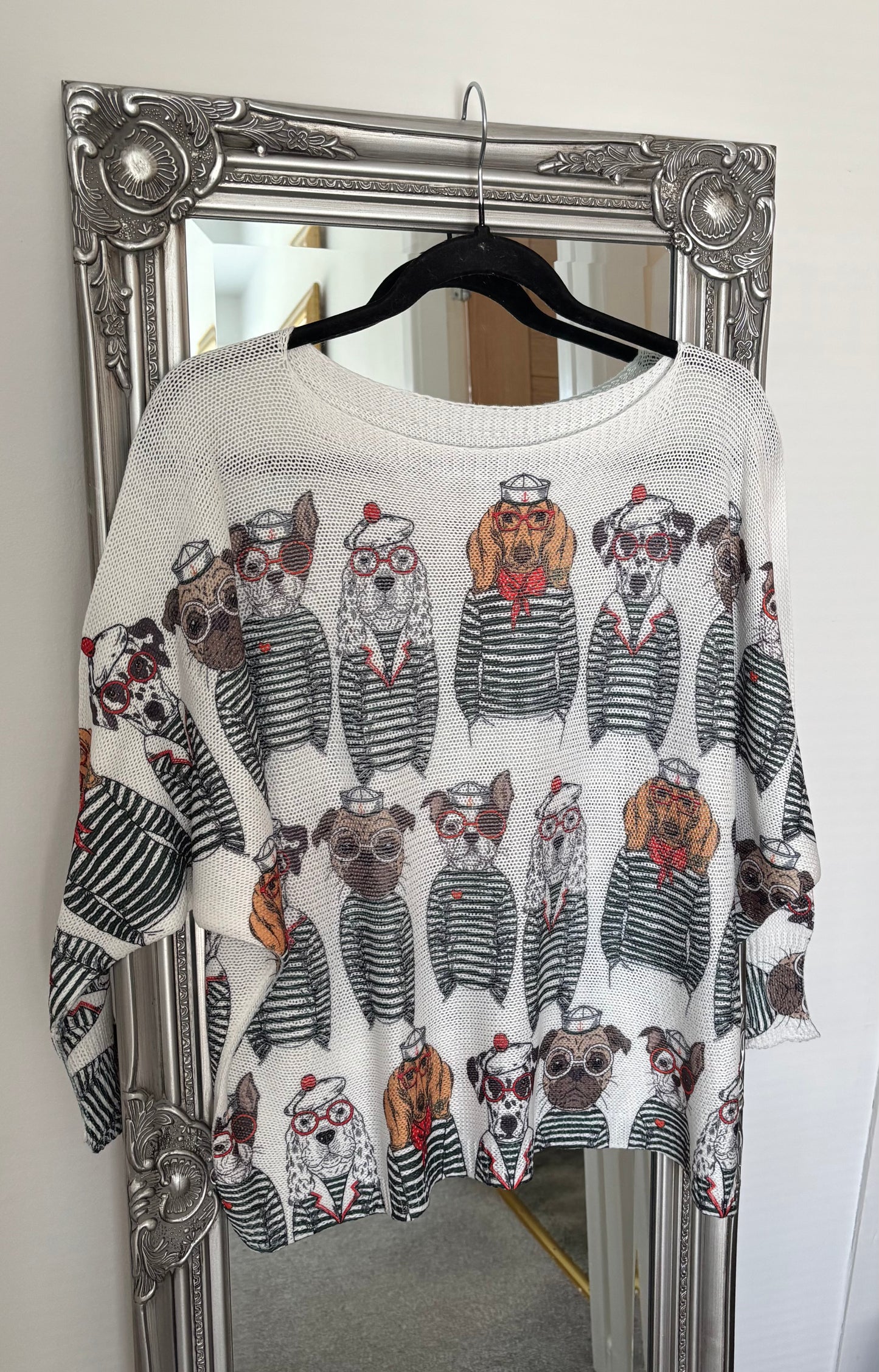 Lightweight Stripe Dog Jumper