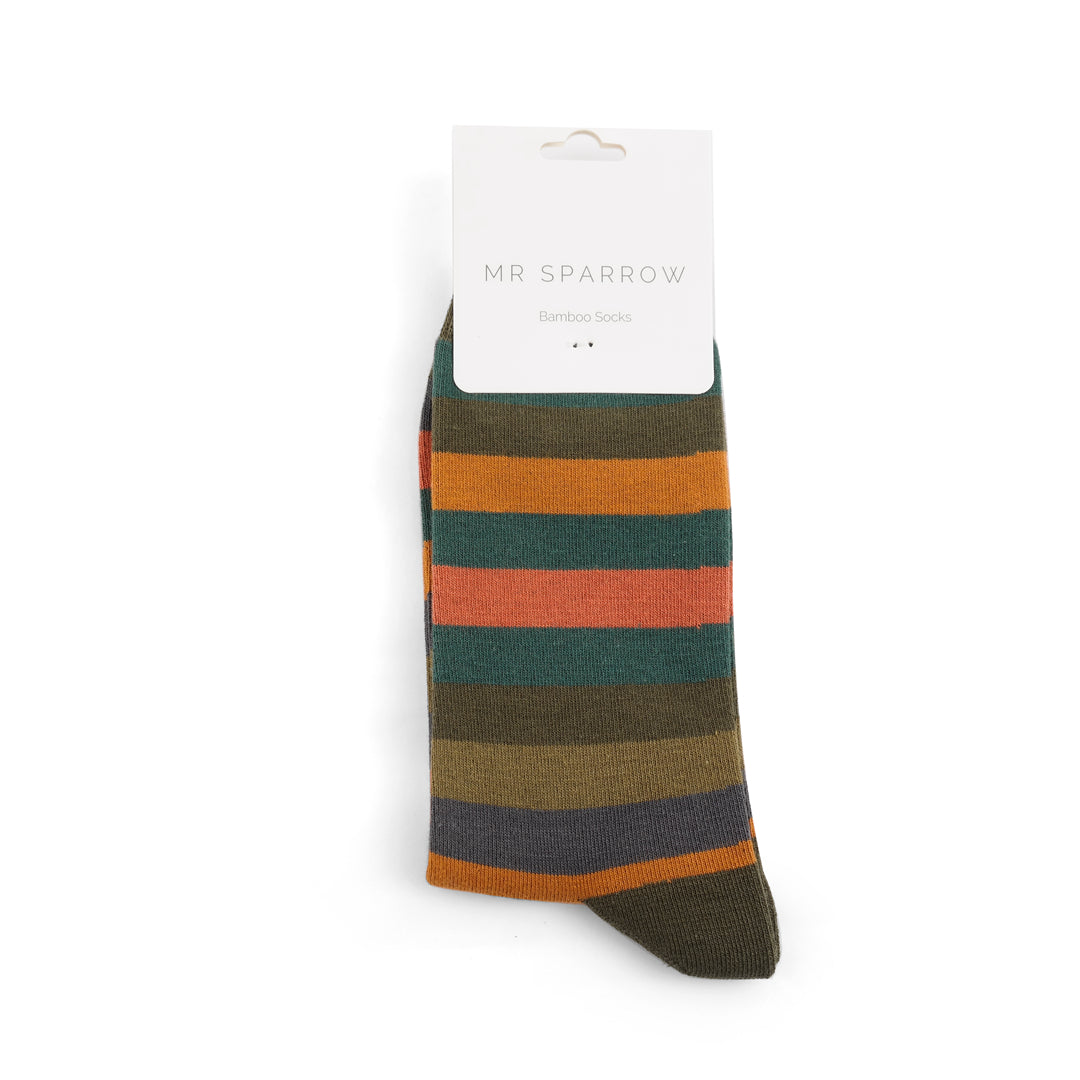 Bamboo Socks For Men - Striped
