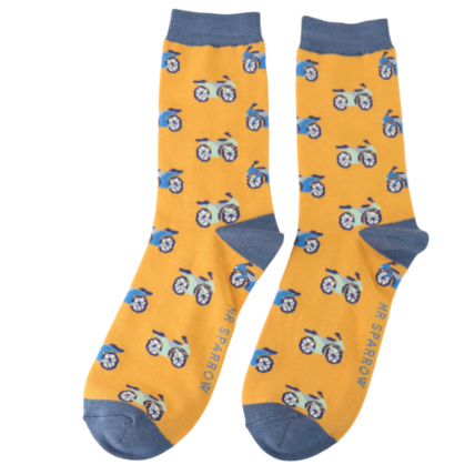 Bamboo Socks For Men - Motorbikes