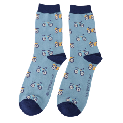 Bamboo Socks For Men - Motorbikes