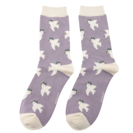 Bamboo Socks For Women - Doves