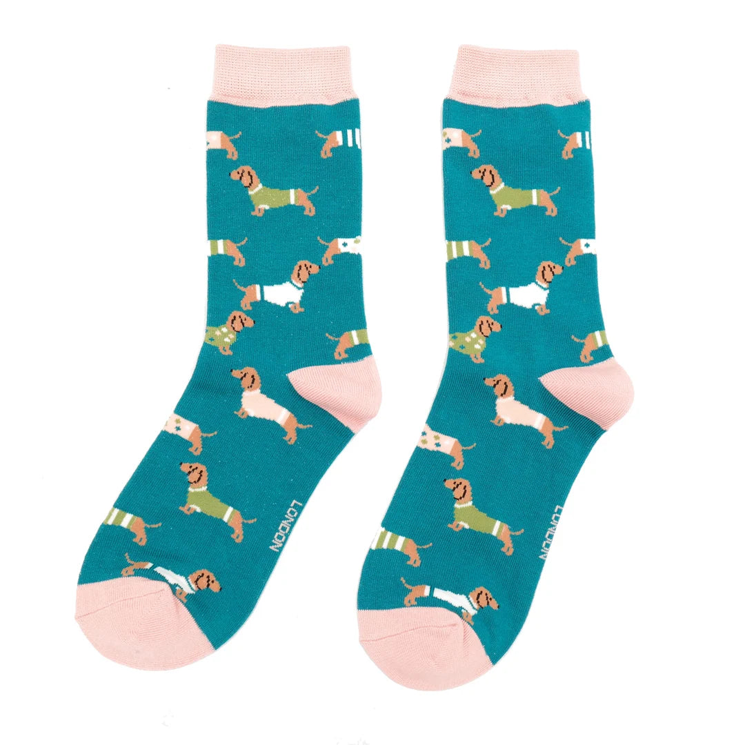 Bamboo Socks For Women - Dachshunds