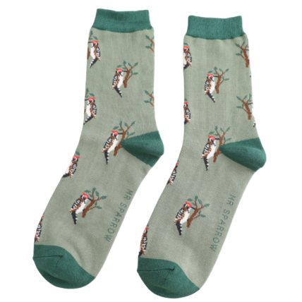 Bamboo Socks For Men - Woodpecker